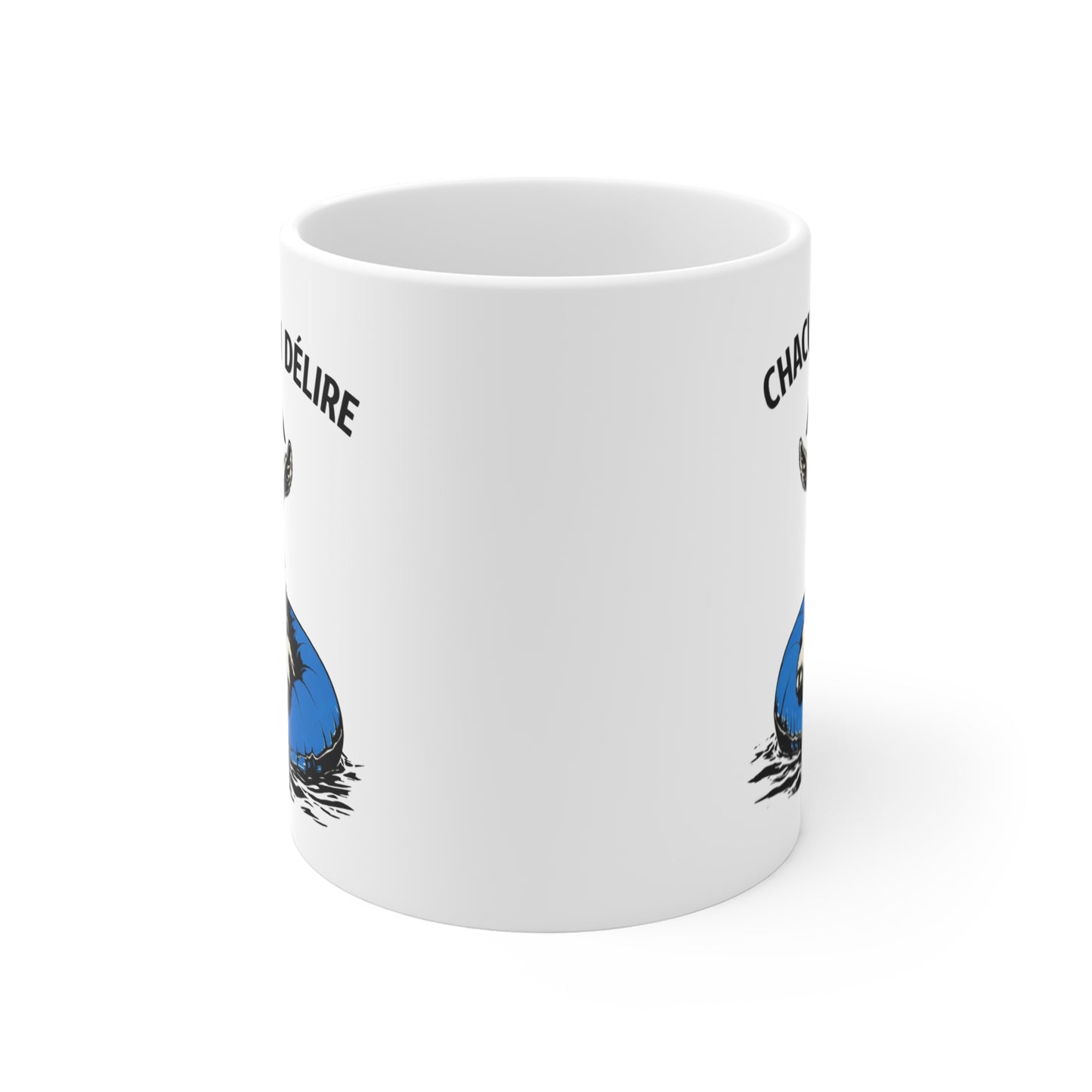 Tasse Chèvre Humoristique “Chacun Son Délire” – Mug Animal Fun avec Lunettes – Cadeau Drôle Original 325ml