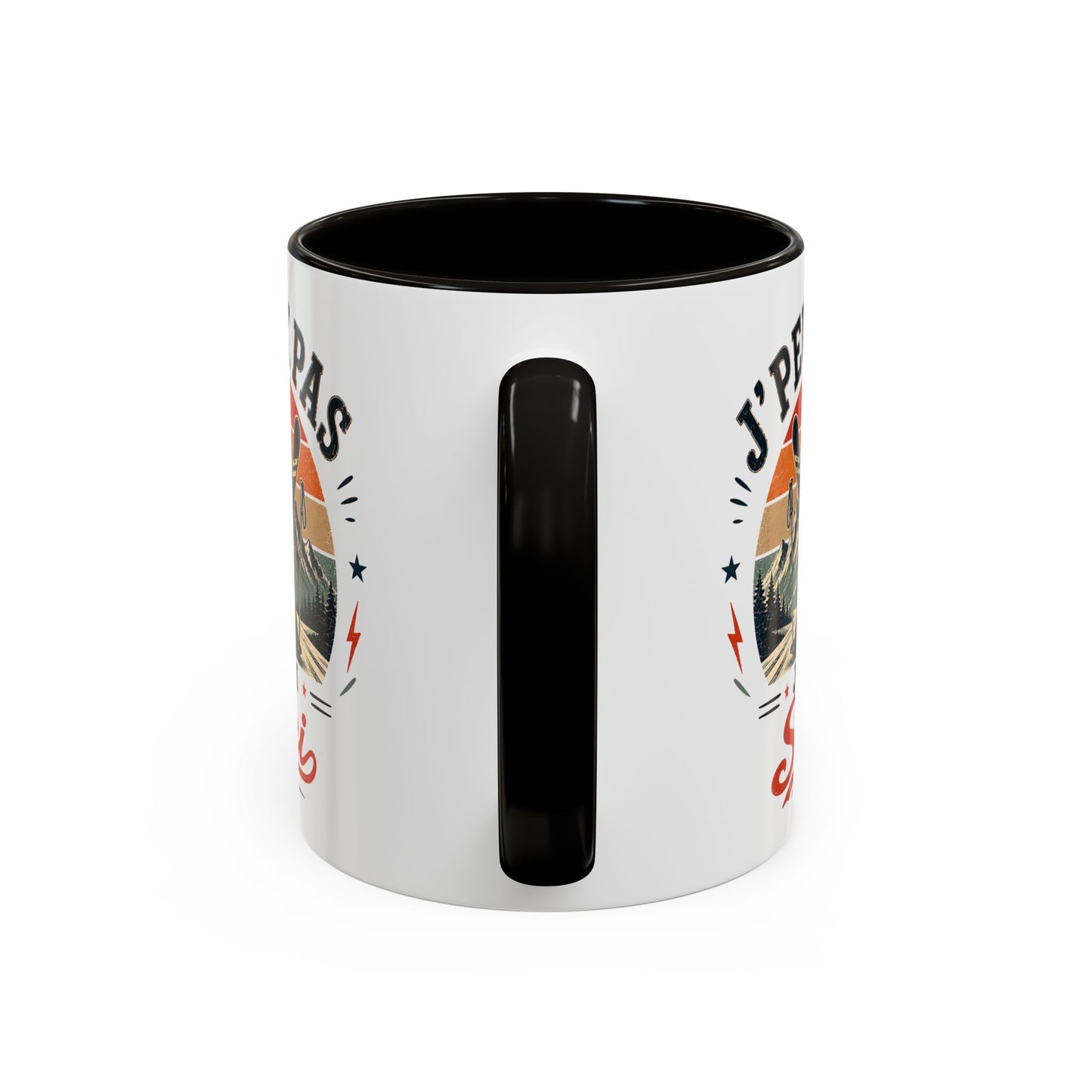 Tasse J’Peux Pas J’Ai Ski – Mug Ski Vintage Humoristique – Cadeau Skieur Homme Femme 325ml