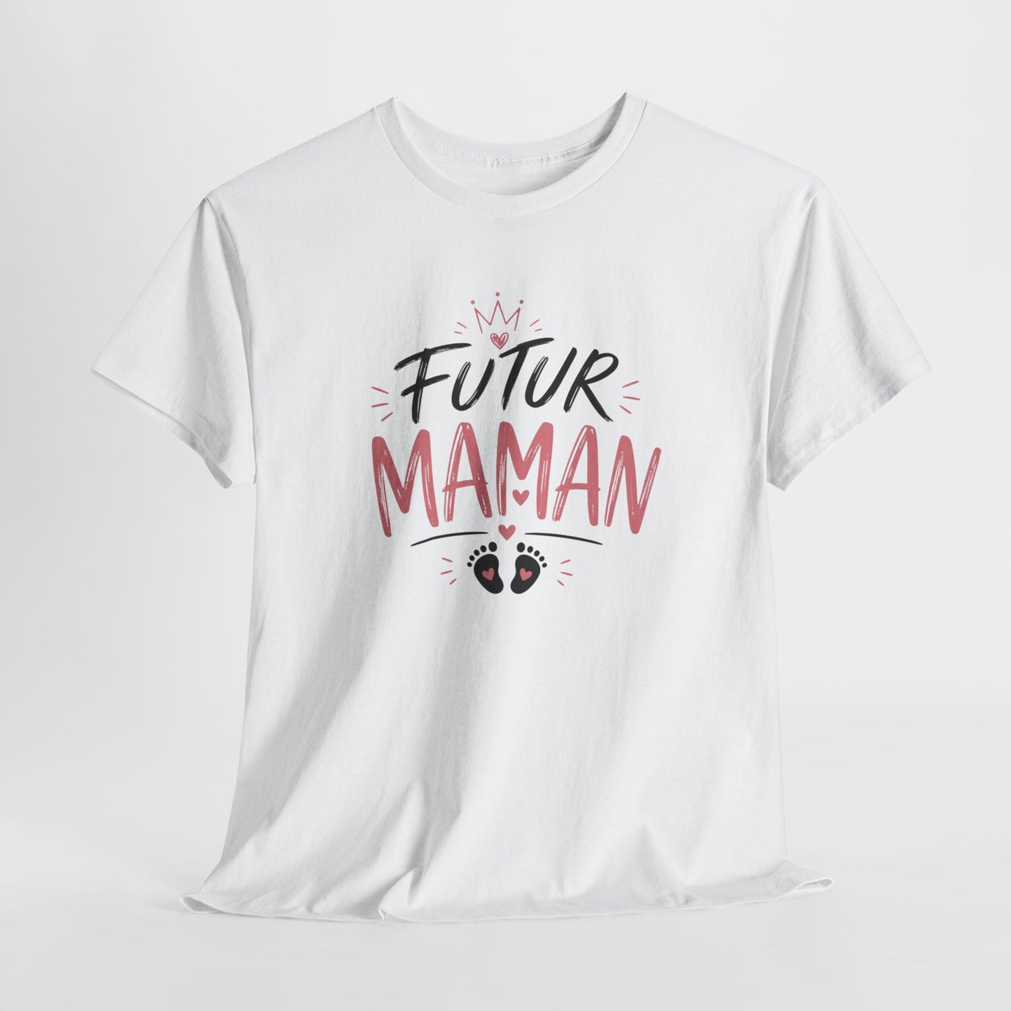 T-Shirt Femme Futur Maman – Tee Shirt Grossesse Cadeau Future Maman Bébé Naissance Idée Cadeau Femme Enceinte