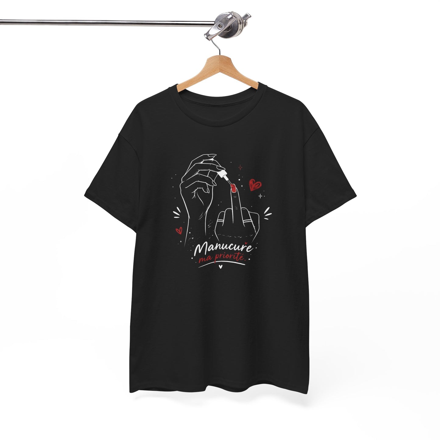 Tee-Shirt Femme Manucure Ongles Nail Art – Cadeau Prothésiste Ongulaire Esthéticienne Nail Artist – Idée Cadeau Beauté