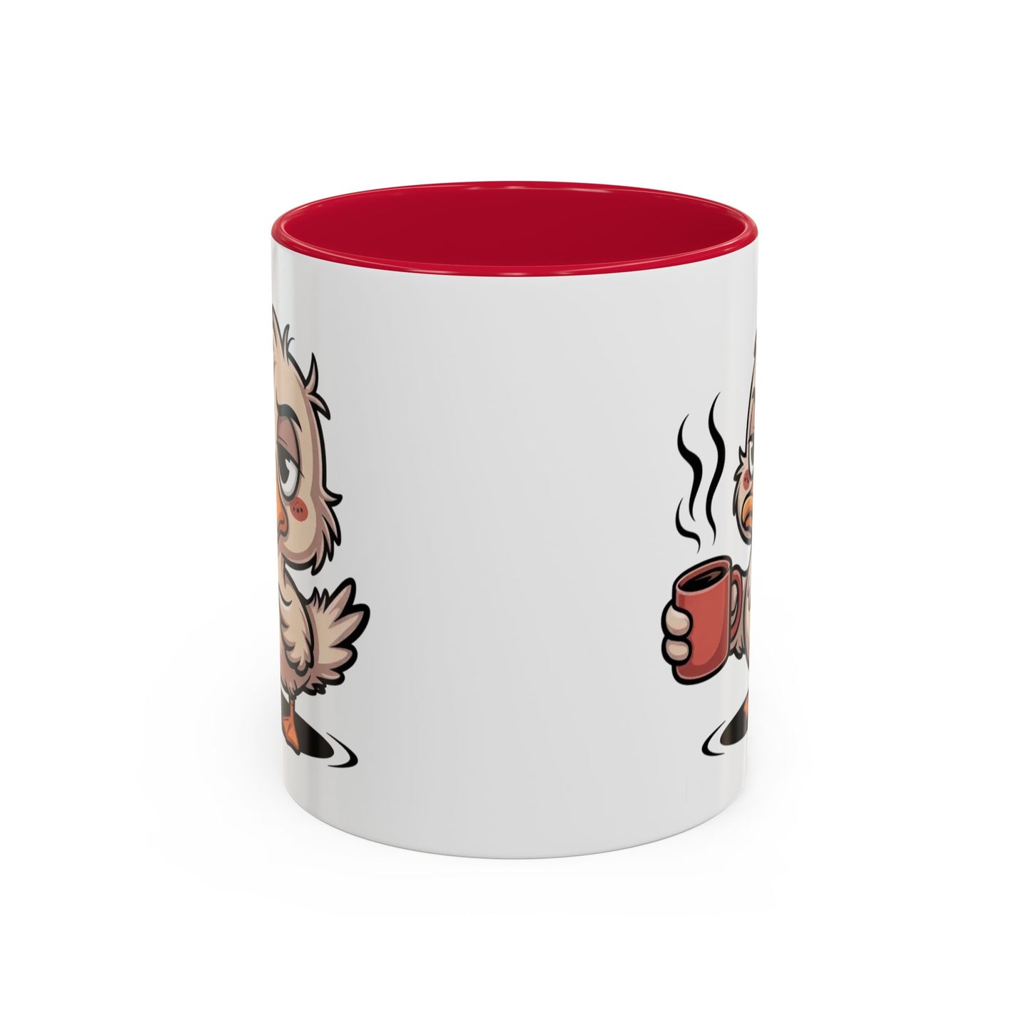 Tasse Canard Café Fatigue 325ml – Mug Céramique Humour Réveil Matin Cadeau Original