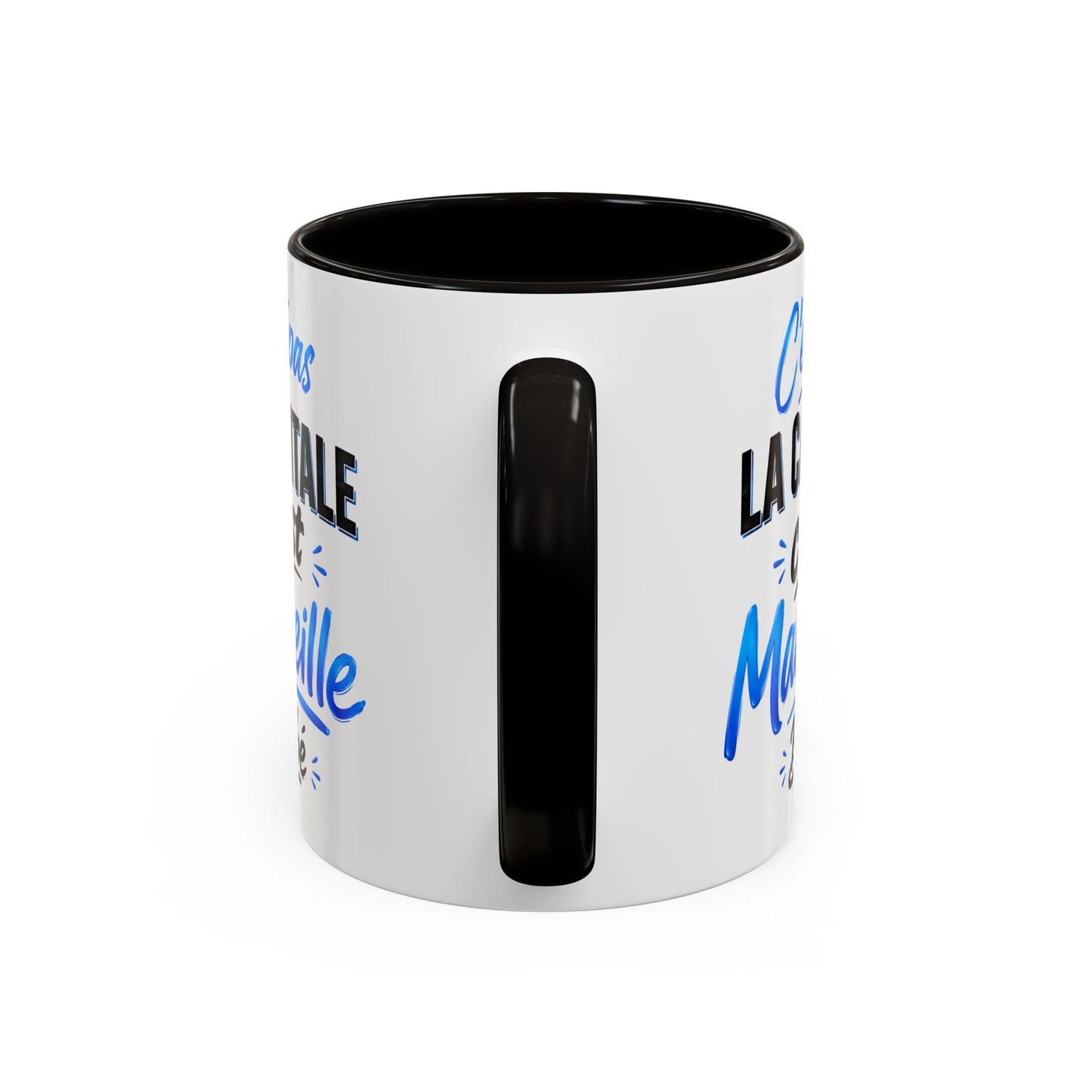 Tasse C’est Pas La Capitale C’est Marseille Bébé – Mug Humour Marseille – Cadeau Marseillais Original 325ml