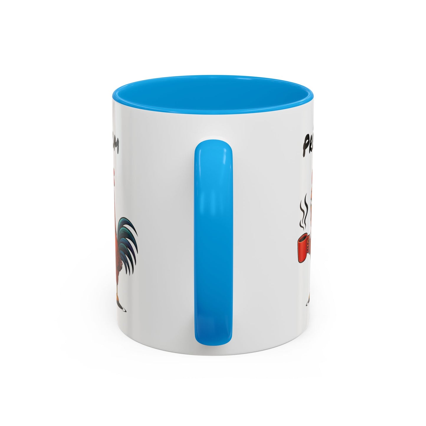 Mug Coq Personnalisable 325ml – Tasse Café Humour Animal Drôle Matin Difficile Cadeau Original