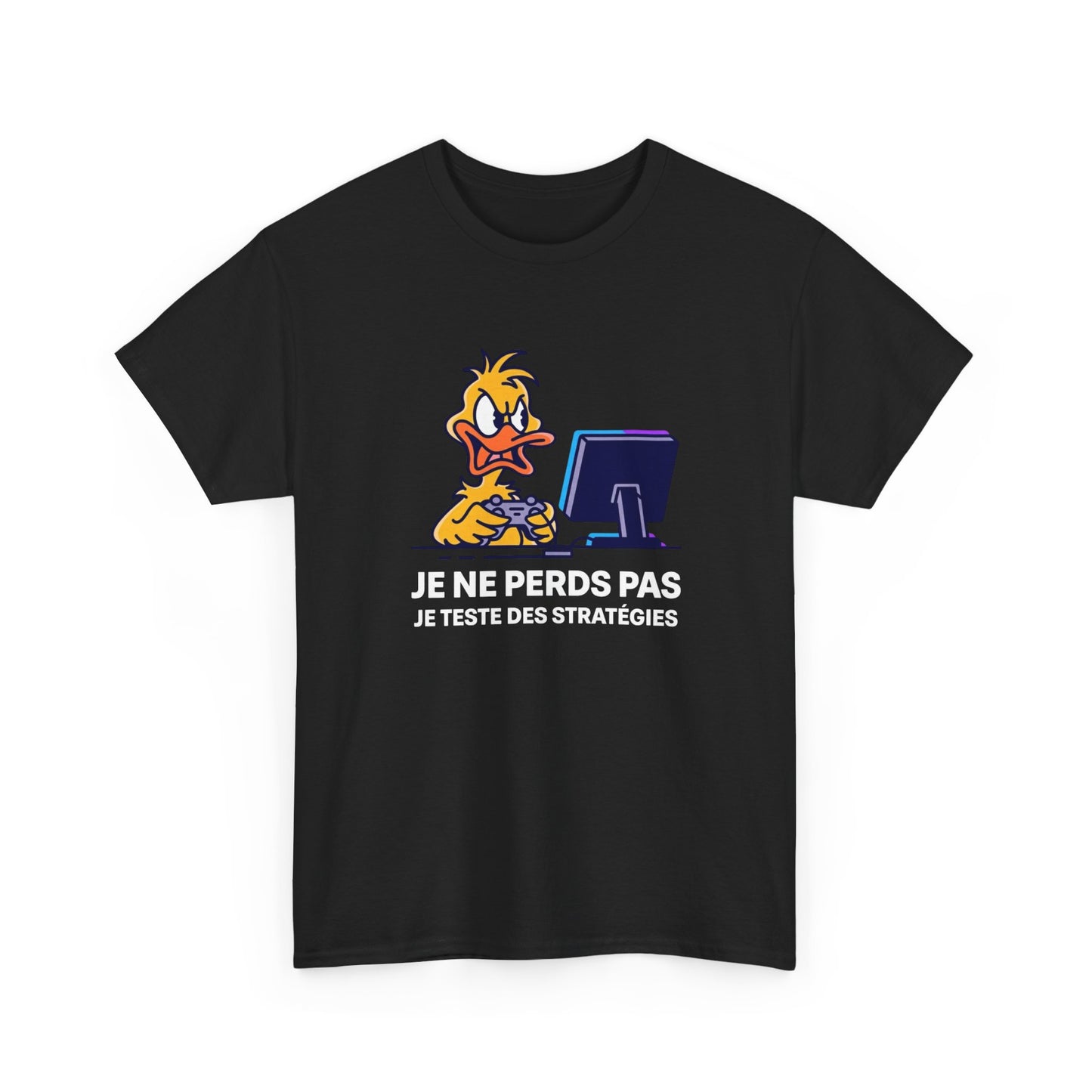 T-Shirt Gamer Humour Je Ne Perds Pas Je Teste Des Stratégies – Tee Shirt Gaming Drôle Manette Jeu Vidéo Rage Cadeau Homme Ado