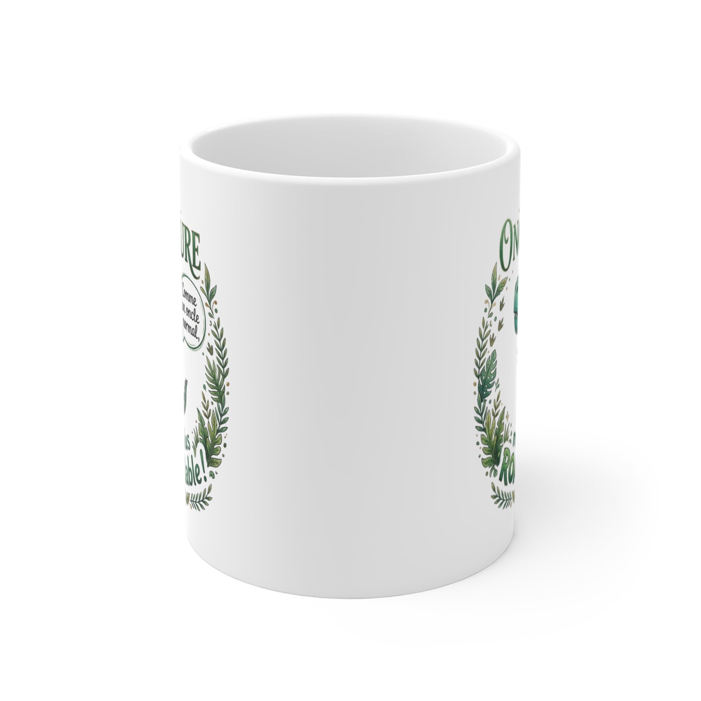 Tasse Humour Oncle Dinosaure – Mug Cadeau Tonton “Onclesaure” – Cadeau Drôle Famille Original 325ml
