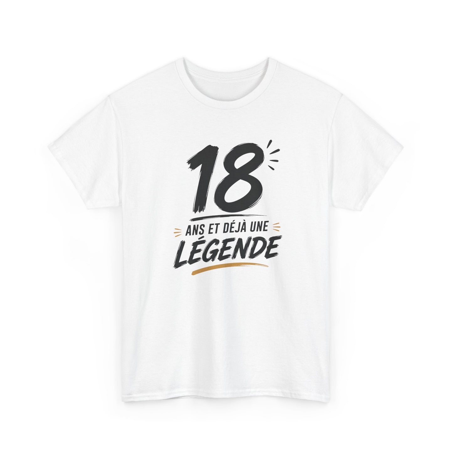 Tee-Shirt 18 Ans Homme et Femme – Cadeau Anniversaire 18ème Original – Idée Cadeau Majorité Jeune Adulte Humour
