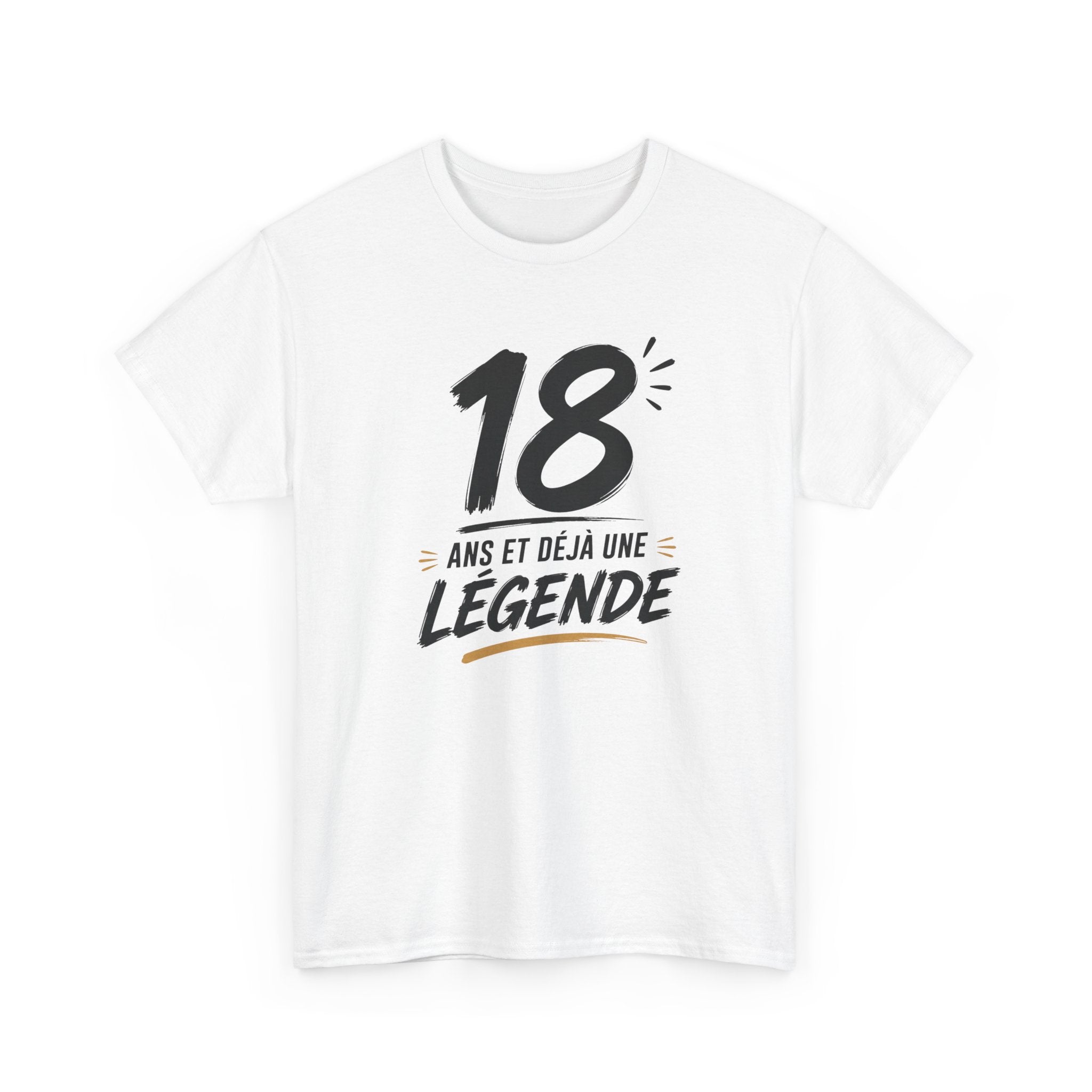 Tee-Shirt 18 Ans Homme et Femme – Cadeau Anniversaire 18ème Original – Idée Cadeau Majorité Jeune Adulte Humour