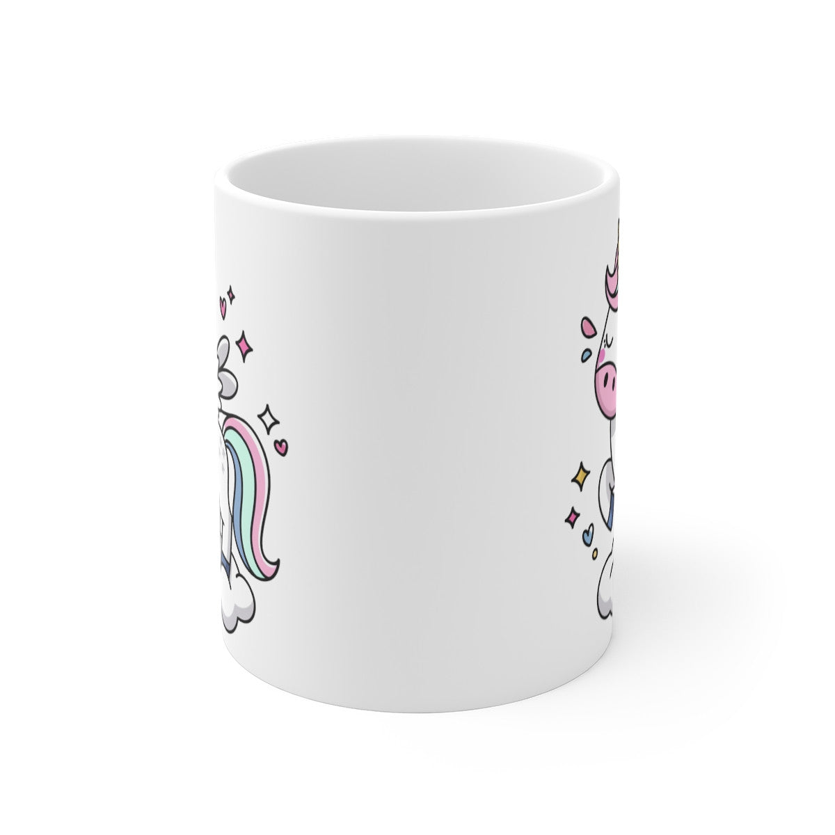 Mug Licorne - Design Adorable de Licorne sur un Nuage pour enfant et adulte