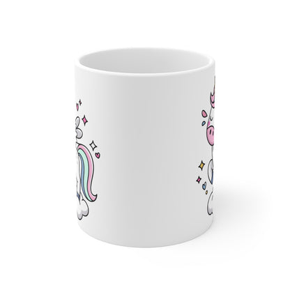 Mug Licorne - Design Adorable de Licorne sur un Nuage pour enfant et adulte