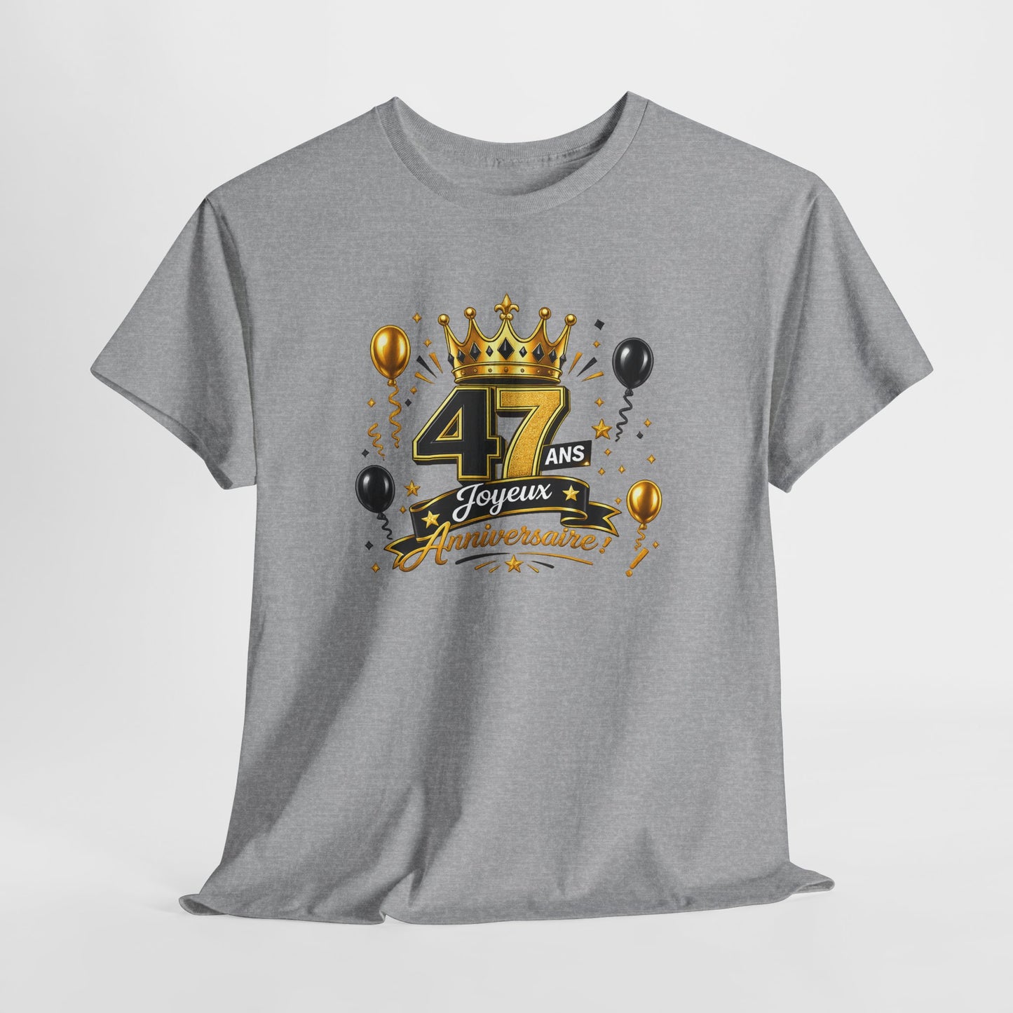 Tee Shirt Anniversaire 47 Ans Homme et Femme – Joyeux Anniversaire – Cadeau 47 Ans