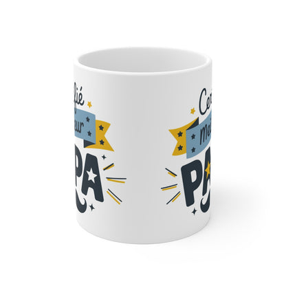 Mug "Certifié Meilleur Papa" - Cadeau pour les pères
