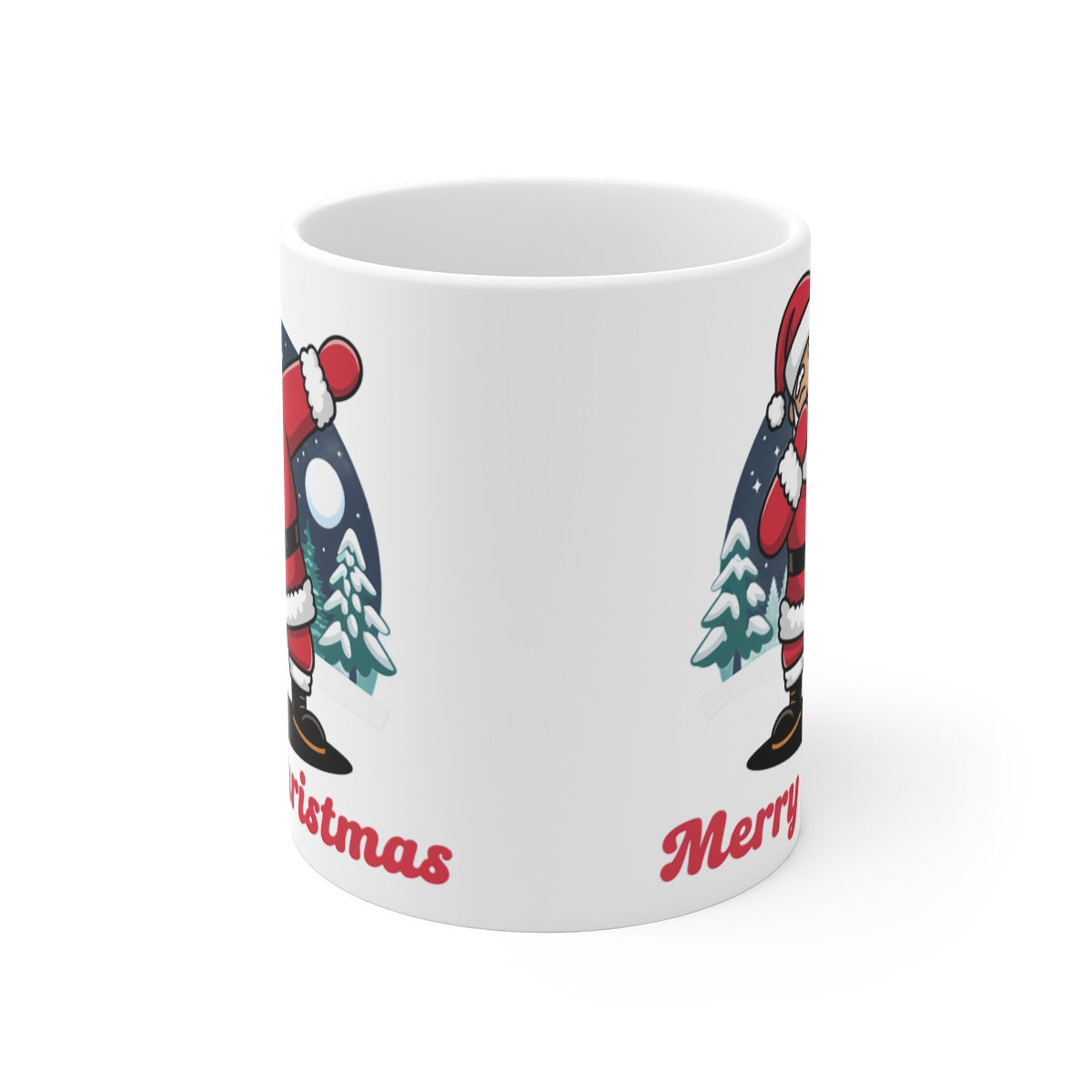 Mug de Noël "Merry Christmas" -  Tasse Père Noël qui Fait le Dab