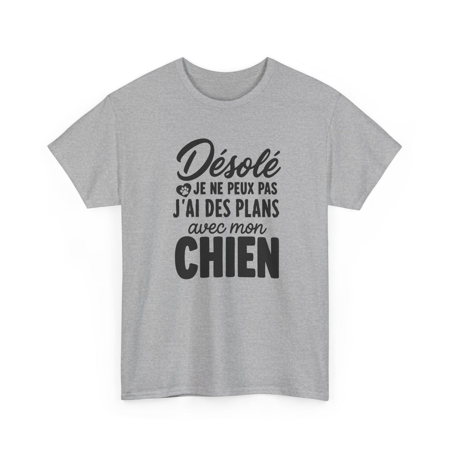 T-Shirt Chien Homme et Femme – Cadeau Amoureux des Chiens – Humour Propriétaire Maître Maîtresse – Passion Animaux Compagnon Canin