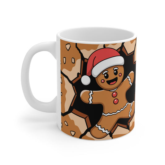 Mug Bonhomme en Pain d'Épice de Noël - Père Noël Festif  pour enfant et adulte