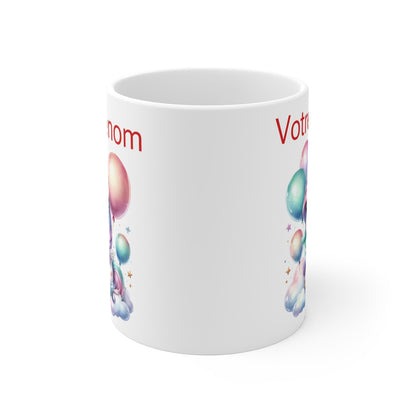 Mug Licorne Personnalisable avec Prénom - Cadeau Fantaisie et Humoristique