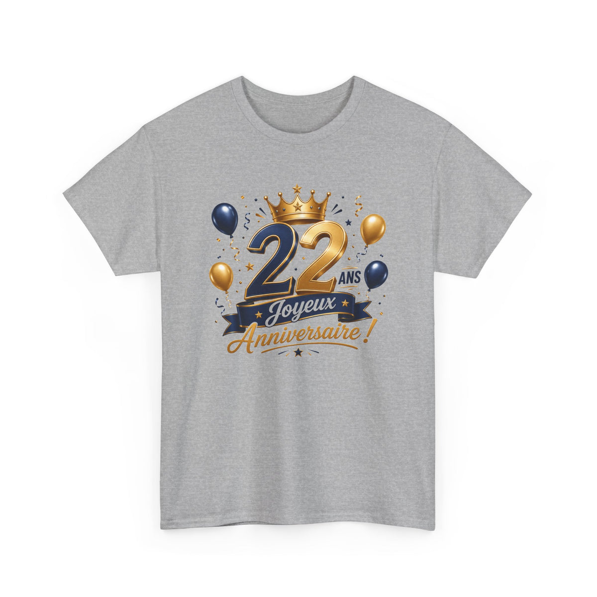 Tee Shirt Anniversaire 22 Ans Homme et Femme Joyeux Anniversaire Cadeau 22 Ans Idée Cadeau Adulte