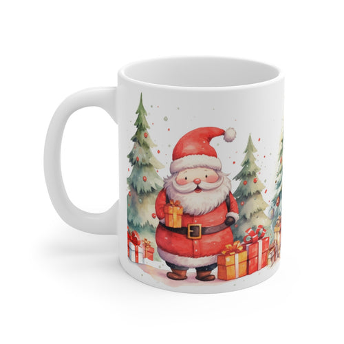 Mug Noël avec Père Noël et Renne - Cadeau Festif et Original pour les Fêtes