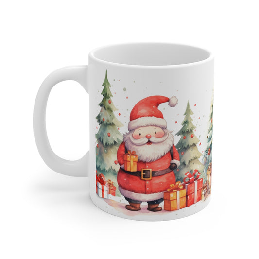 Mug Noël avec Père Noël et Renne - Cadeau Festif et Original pour les Fêtes