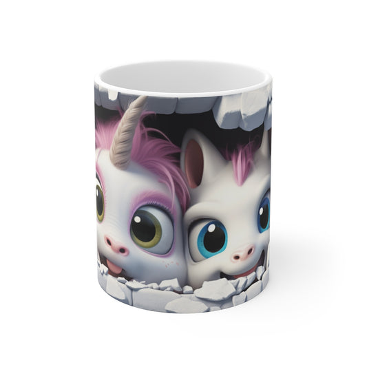 Mug Licorne Duo Adorable - Cadeau Mignon et Fantaisie pour enfant et adulte