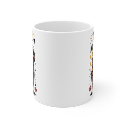 Mug Tasse Chat M'énerve - Mug Humoristique avec Chat Énervé - Cadeau Fun pour Amoureux des Chats, Animal