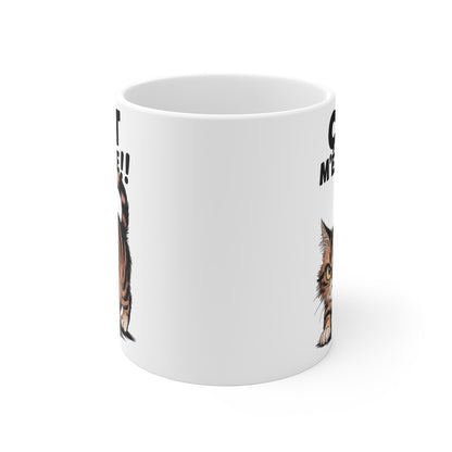 Mug Chat M'énerve - Mug Humoristique avec Chat Énervé - Cadeau Fun pour Amoureux des Chats