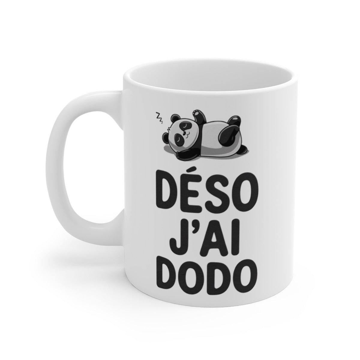 Mug Panda Animal "Désolé J'ai Dodo" - Cadeau Amusant et Relaxant pour les Amateurs de Sieste