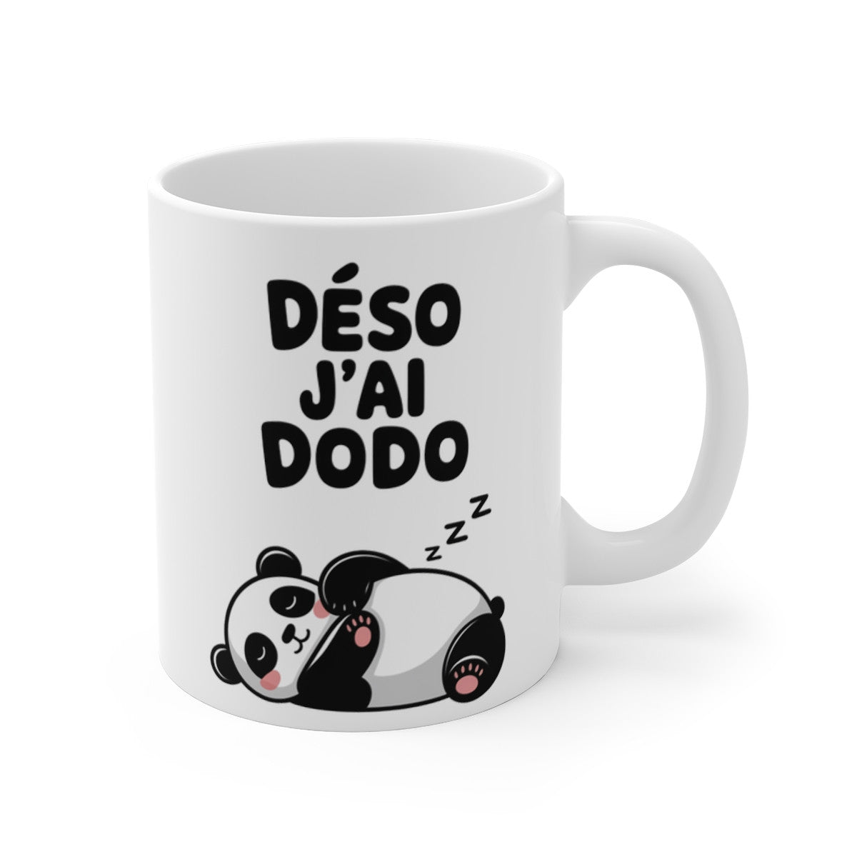 Mug Animal  Panda "Désolé J'ai Dodo" - Idée Cadeau Drôle Amusant et Relaxant pour les Amateurs de Sieste