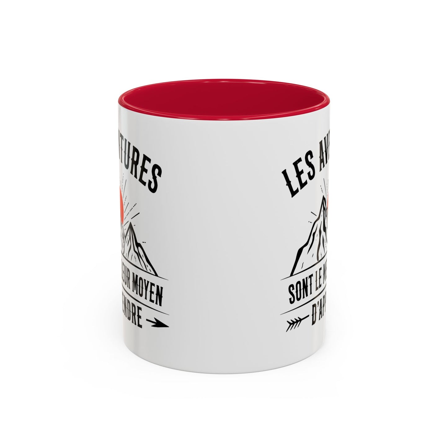 Tasse Camping Homme et Femme – Les Aventures sont le Meilleur Moyen d’Apprendre – Mug Montagne Nature Randonnée – Cadeau Original Campeur – 325 ml