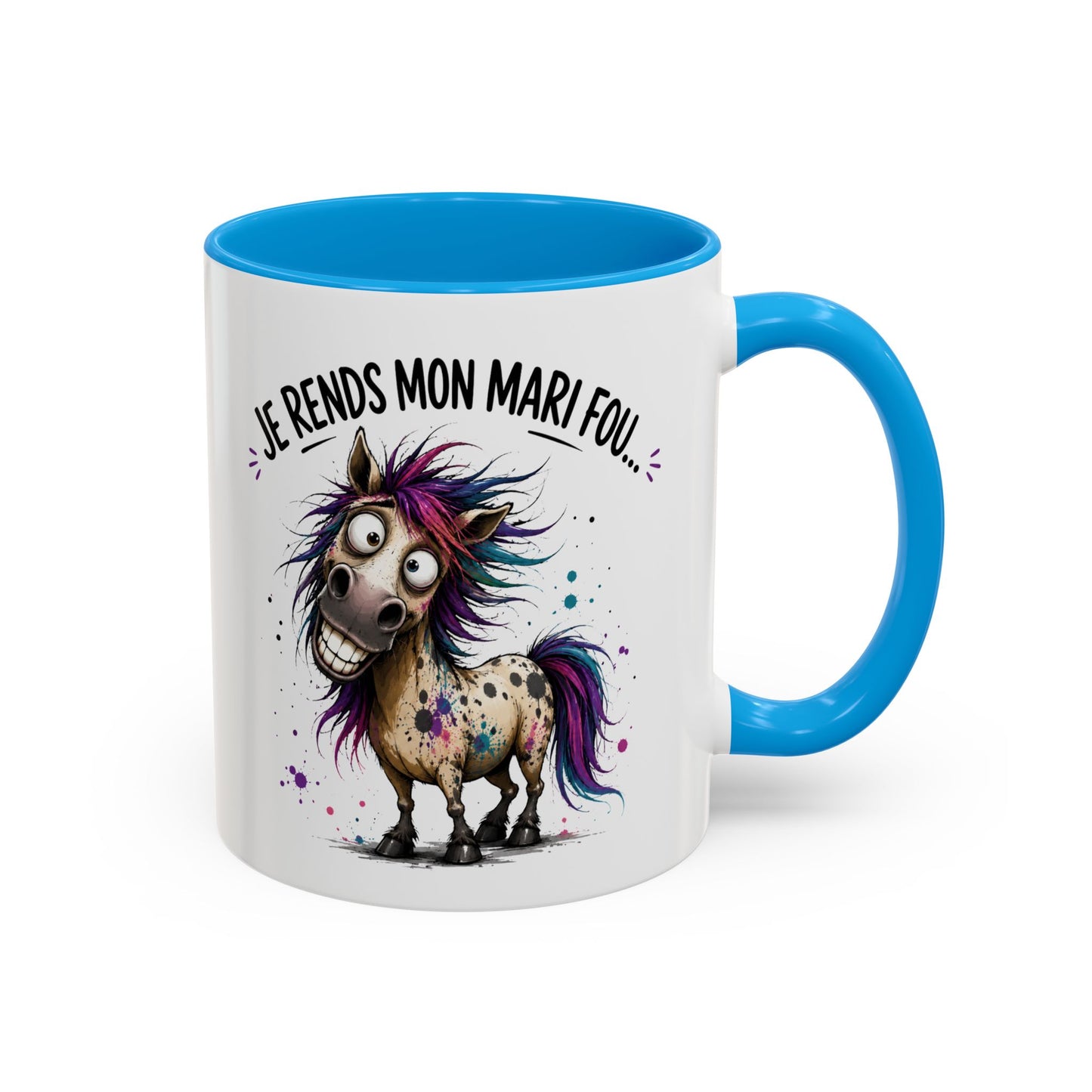 Tasse Je Rends Mon Mari Fou – Mug Humour Femme Mariage Couple – Cadeau Femme Mariée 325ml