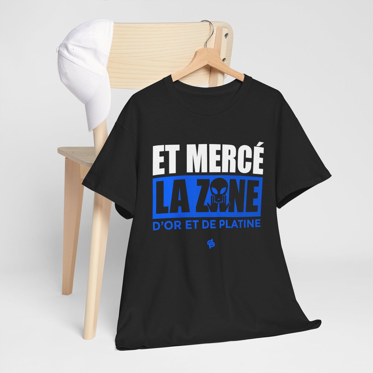 T-Shirt Merci La Zone Humour Rap Français Homme – Design Urbain Style Marseille – Tee Shirt Streetwear Fan Musique Urbaine Team JuL