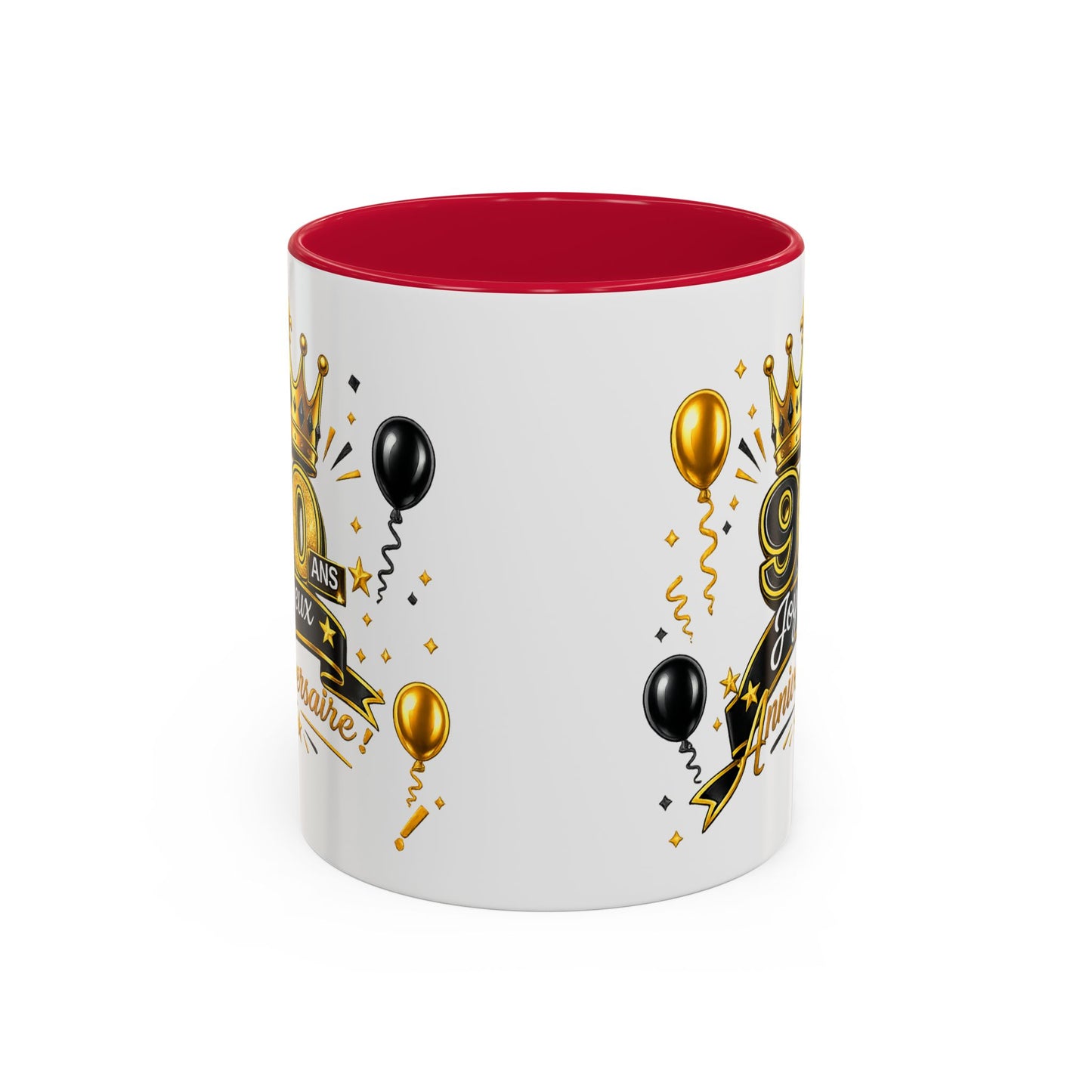 Mug Joyeux 90 Ans – Tasse Anniversaire 90 Ans – Cadeau Original pour Femme Homme – Idée Cadeau 90e Anniversaire