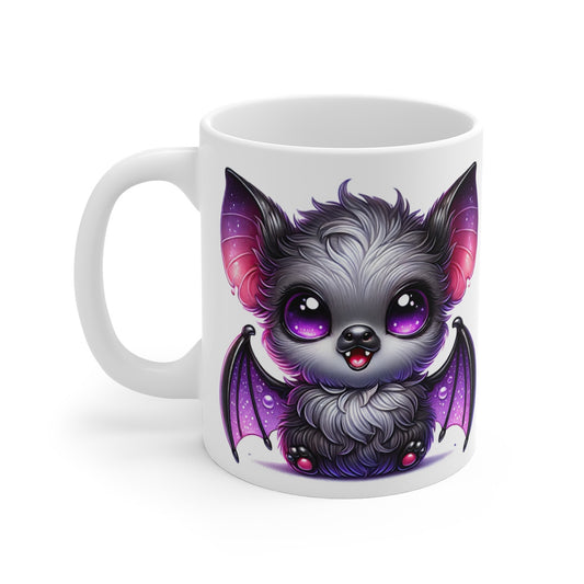 Tasse Mug Chauve-Souris en Céramique Halloween - Idée Cadeau Originale - pour Enfants et Adultes - Tasse à Café