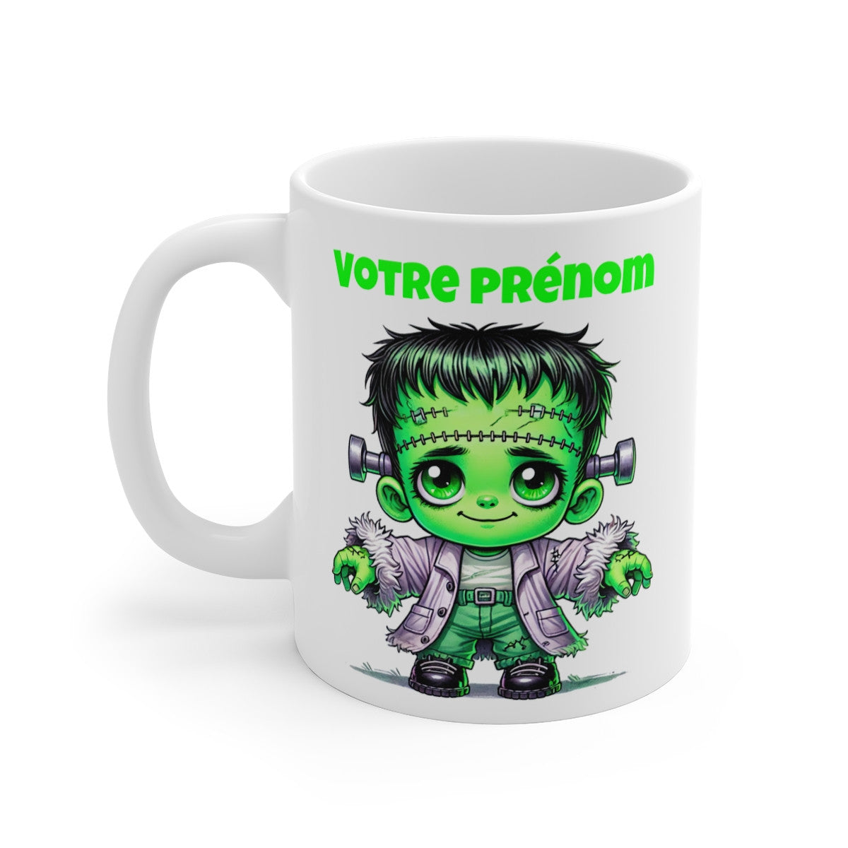 Tasse Mug Monstre Personnalisable Halloween en Céramique - Idée Cadeau Originale - pour Enfants et Adultes - Tasse à Café