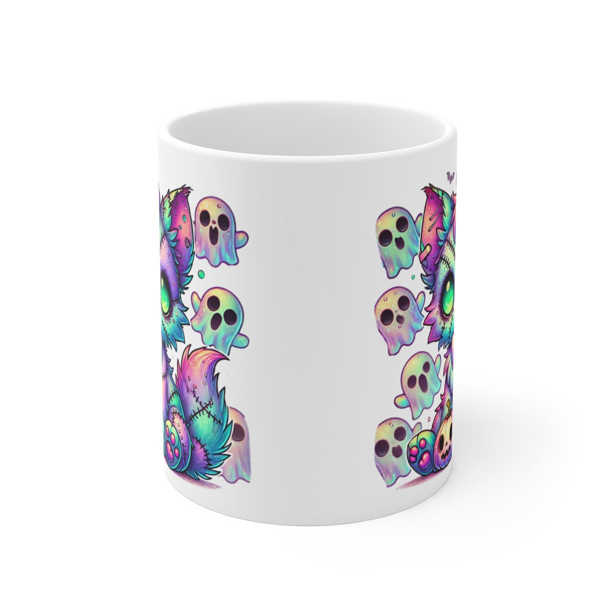 Tasse Mug Chat Halloween Fantaisie en Céramique - Idée Cadeau Originale - pour Enfants et Adultes - Tasse à Café