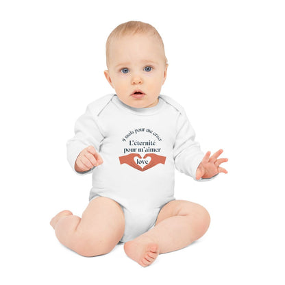 Body bébé "9 mois pour me créer" - Coton doux, message tendre