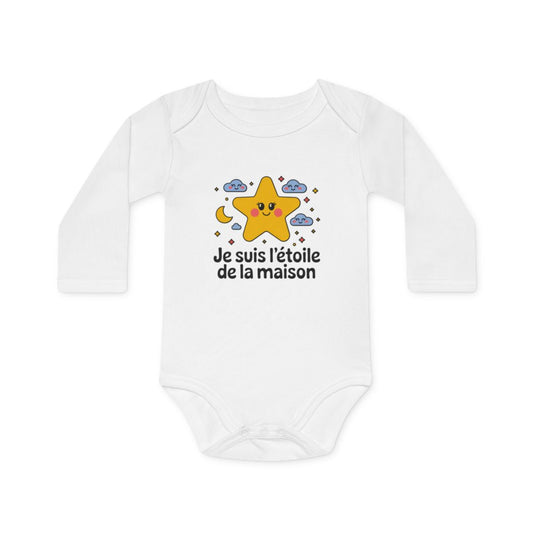 Body bébé "Je suis l'étoile de la maison" - Drôle,Coton doux, mignon