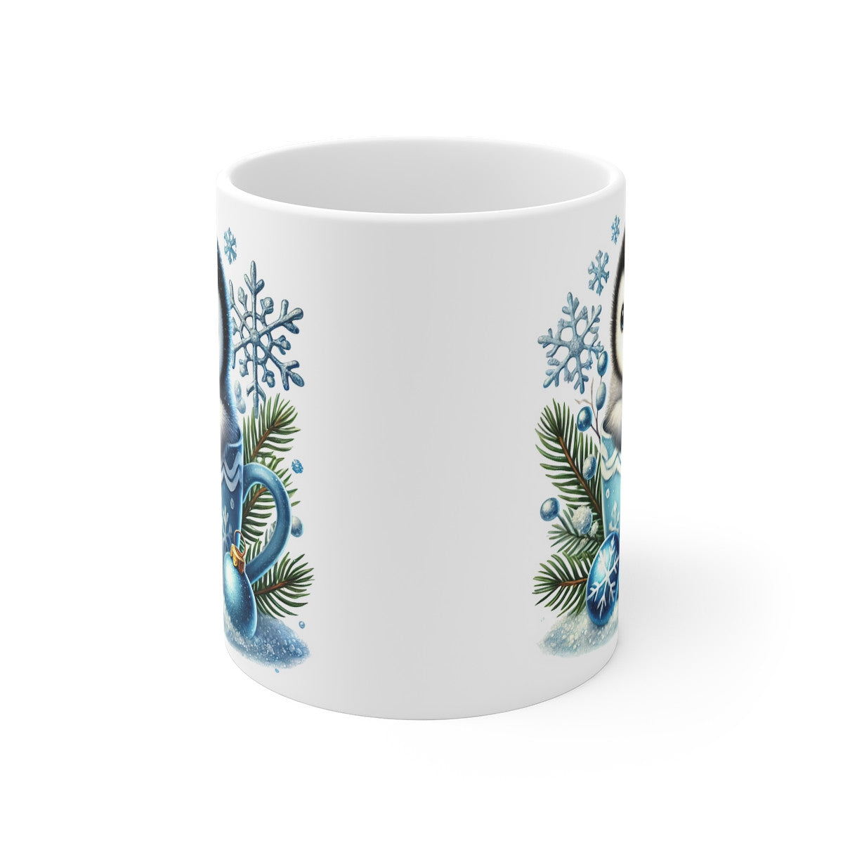 Tasse Mug Pingouin en Céramique Noël - Idée Cadeau Originale - pour Enfants et Adultes Tasse à Café Hivernale