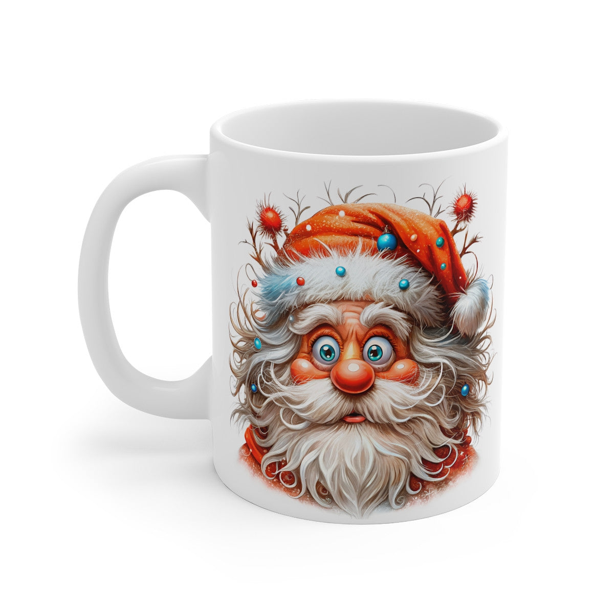 Tasse de Noël "Père Noël Excentrique" - Mug en Céramique pour une Ambiance Festive et Amusante