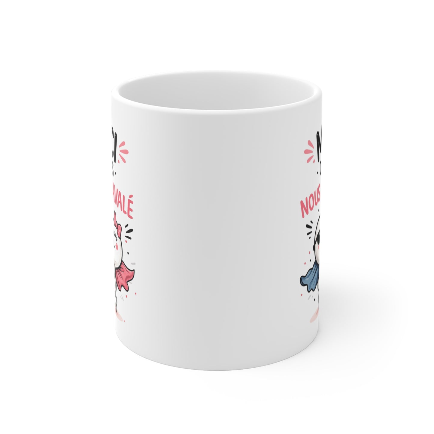 Tasse Merci De Ne Pas Nous Avoir Avalé – Mug Humour Fête des Mères – Cadeau Maman Femme 325ml