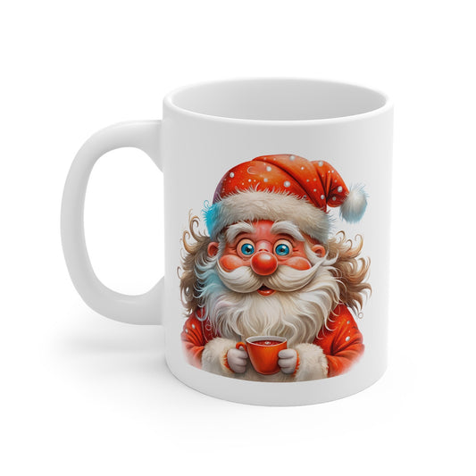 Tasse de Noël "Père Noël et Chocolat Chaud" - Mug Festif en Céramique pour Moments Gourmands