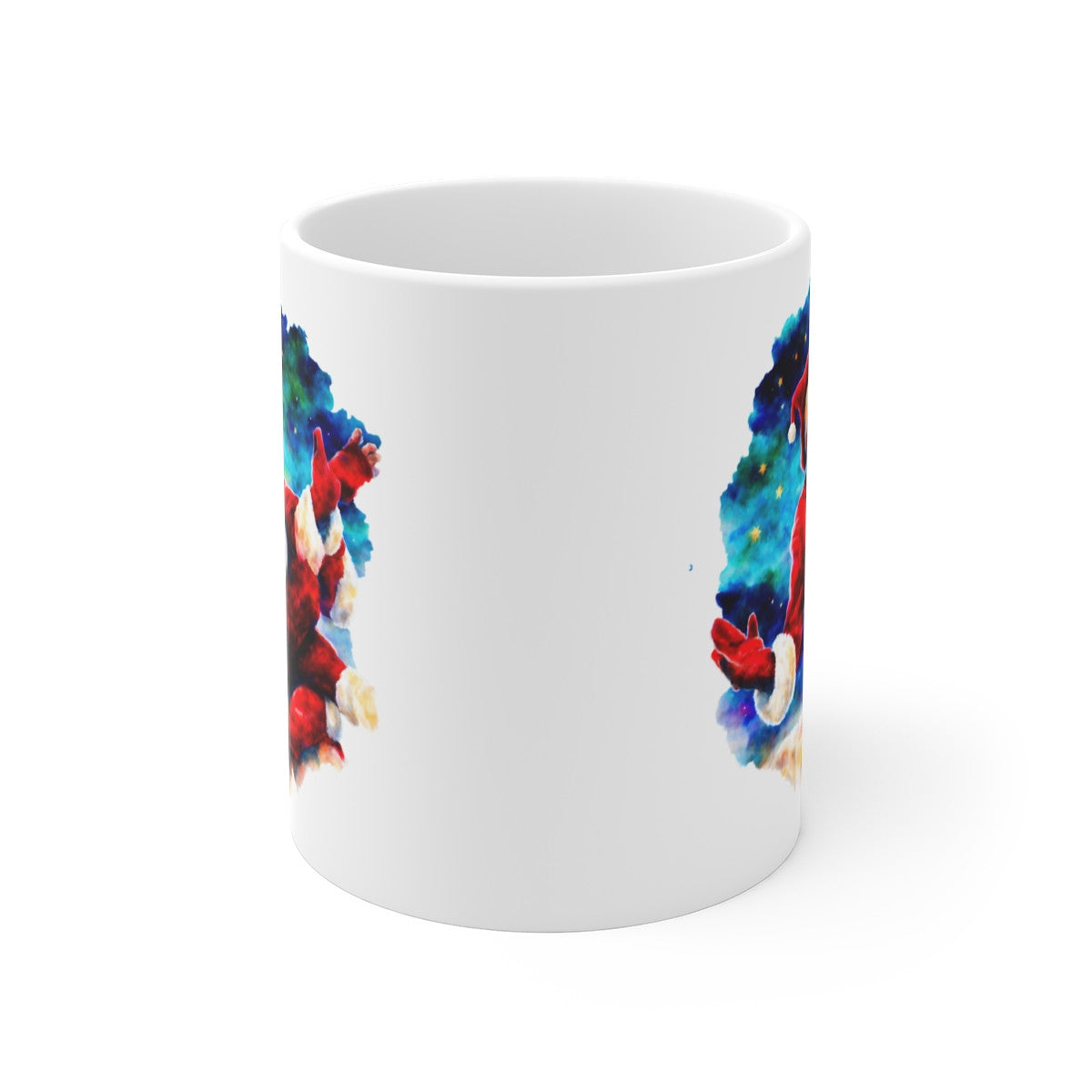 Mug en Céramique "Père Noël Cosmique" - Idée Cadeau Noël Originale pour Enfants et Adultes - Tasse Festive