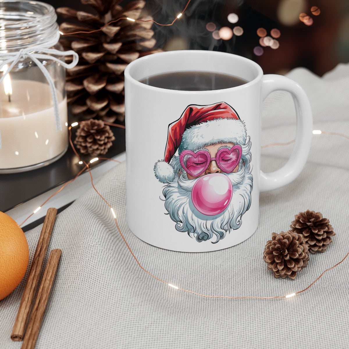 Tasse Mug "Père Noël Cool" en Céramique - Idée Cadeau Tendance et Originale - Mug Noël pour Enfants et Adultes