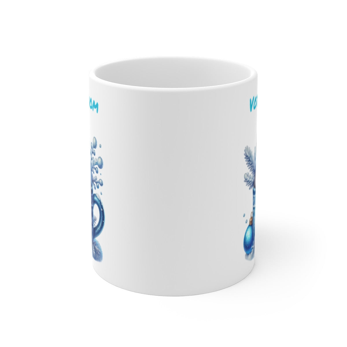 Mug Personnalisé Pingouin en Céramique - Idée Cadeau de Noël avec Prénom - Tasse Festive pour Enfants et Adultes