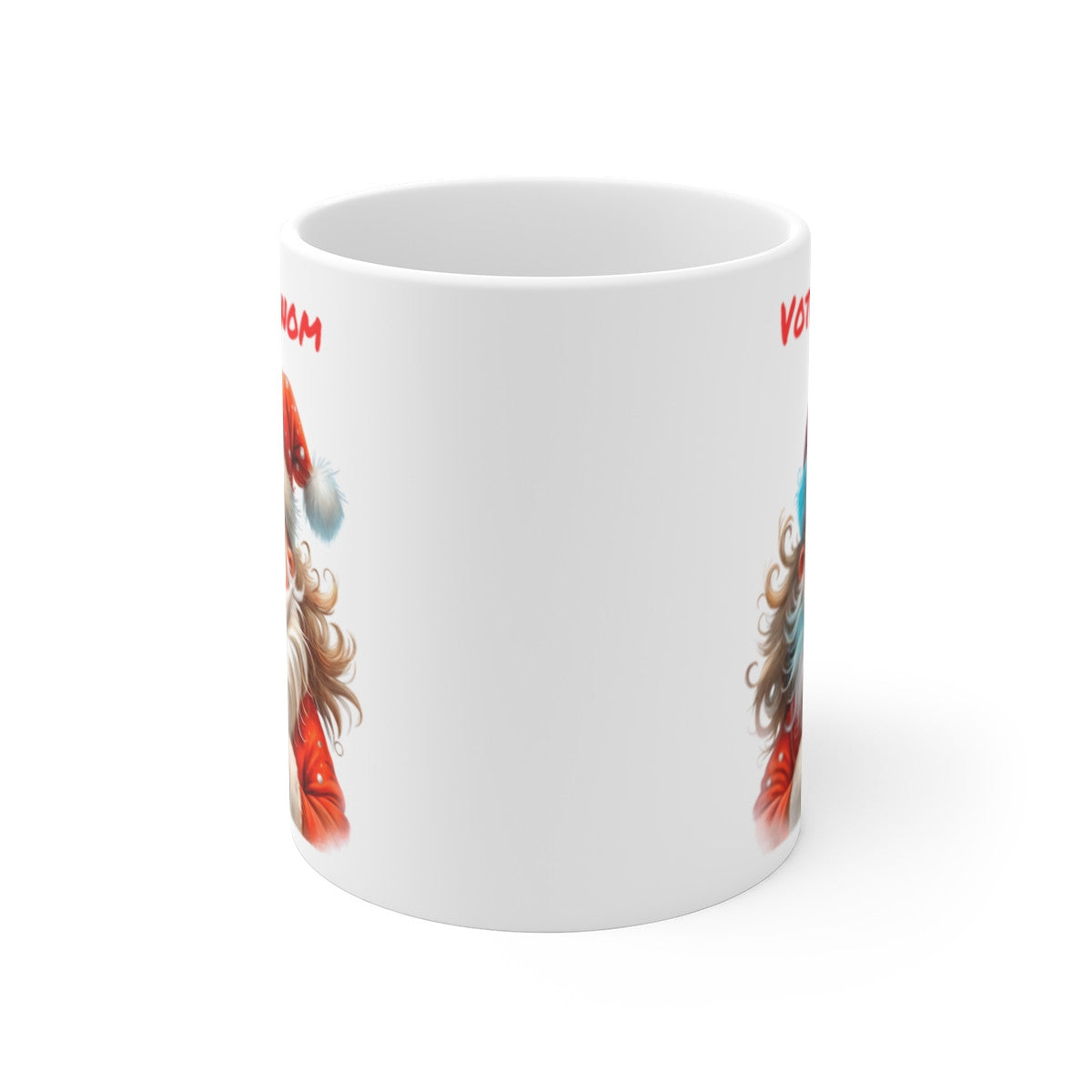 Mug Personnalisé Père Noël avec Prénom - Tasse en Céramique Festive pour Noël - Idée Cadeau Unique