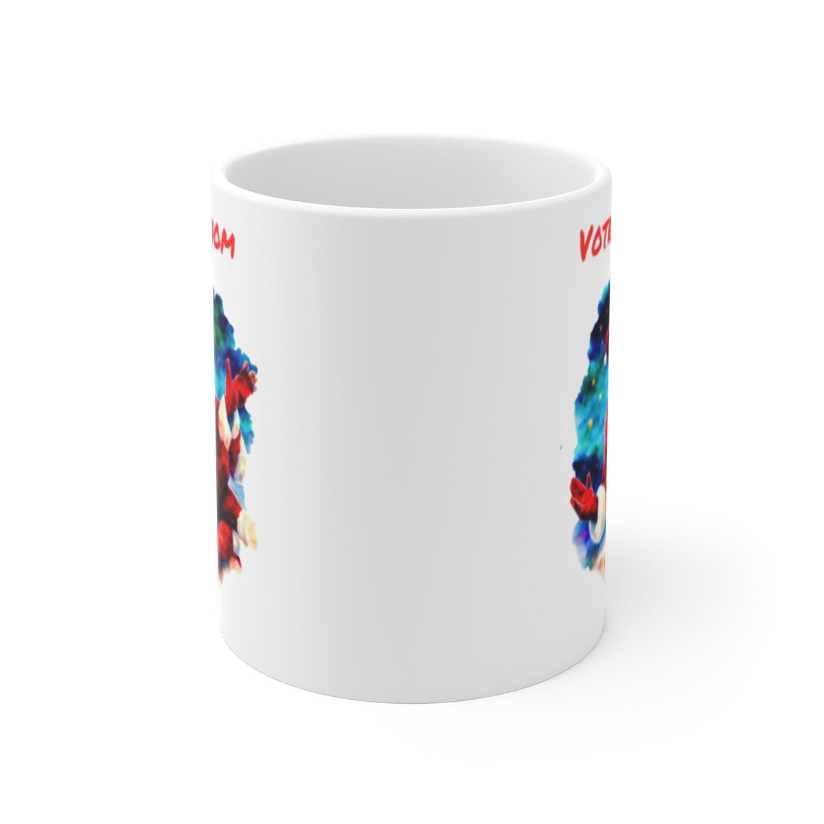 Mug de Noël Personnalisé - Père Noël Méditatif en Céramique - Prénom au Choix