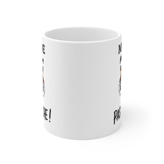 Mug Tasse Animal  "Pas Touche !" avec Tigre Sauvage - Tasse de Caractère - Cadeau Original et Unique