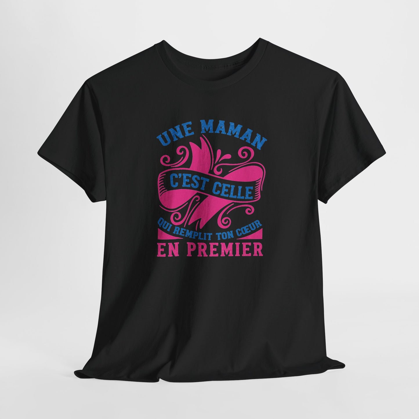 Tee Shirt Femme Maman Mère Amour Famille Cœur Idée Cadeau Anniversaire Fête des Mères