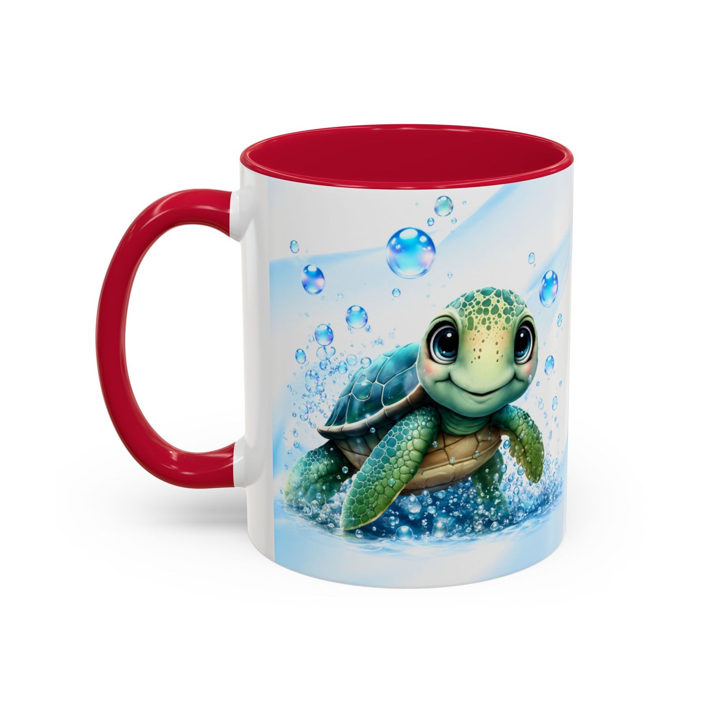Tasse Tortue Marine Mignonne – Mug Kawaii Animal Océan et Bébé Tortue – Cadeau Amoureux des Tortues 325ml