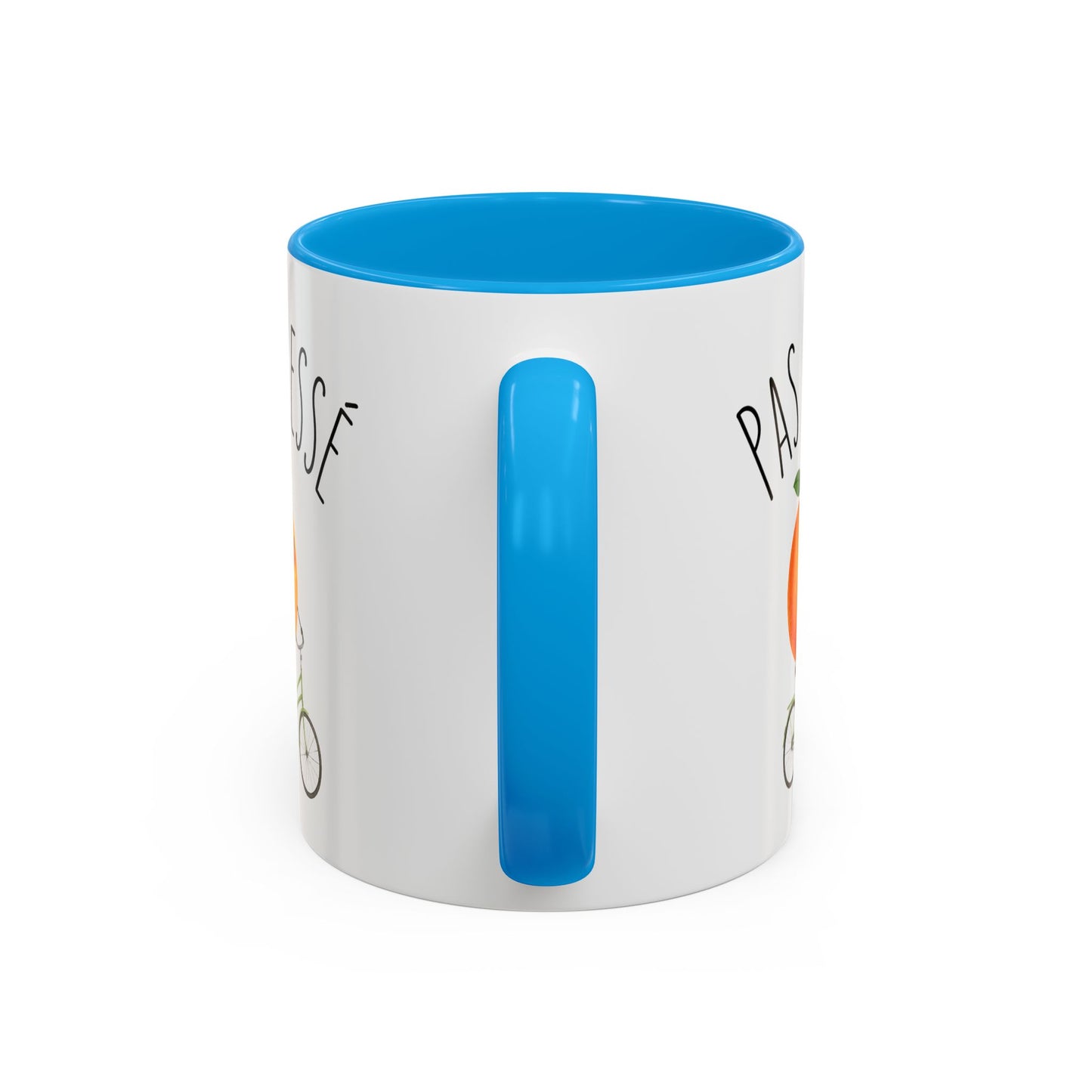 Tasse Humoristique “Pas Pressé” – Mug Orange Mignonne à Vélo – Design Relax et Fun 325ml