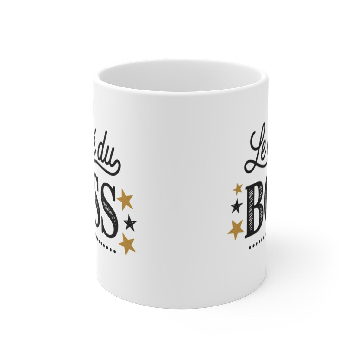 Mug "Le Café du Boss" - Tasse Élégante et Inspirante pour le Bureau
